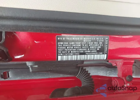 2017 Volkswagen Beetle 1.8T Se/1.8T Sel из США, поврежденный, VIN 3VWJ17AT2HM613942